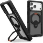 UAG Urban Armor Gear Plasma XTE 360 MagSafe dėklas su atlenkiama kojelė Apple iPhone 18 Pro Max/17 Pro Max - juodas/oranžinis/pilka permatomas 114572114097