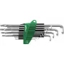 Wiha 366BETSZ13TS Torx rutulinio galo L formos raktų rinkinys, 13 dalių, titano pilkos spalvos, ErgoStar laikiklis 40979