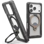UAG Urban Armor Gear Plasma XTE 360 MagSafe dėklas su atlenkiama kojelė Apple iPhone 18 Pro/17 Pro - Ash (Permatomas pilkas) 114573113136