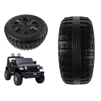 LEAN CARS atsarginis ratas Jeep Wrangler JWR-555 elektriniam važinėjimui, 290 mm, juodas