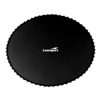 14 pėdų LEAN SPORT PRO batuto kilimėlis - 96 V formos žiedai, UV atsparus PP tinklelis, juodas