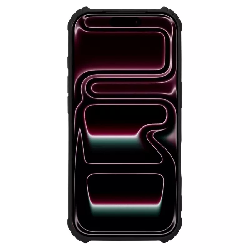 Tactical užpakalinis dangtelis Quantum Stealth iPhone 18 Pro permatomas/juodas