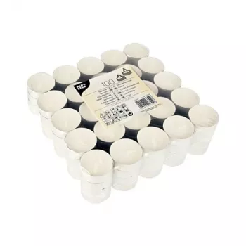 STARPAK CANDLE PAPSTAR arbatžvakės baltos - 100 vienetų