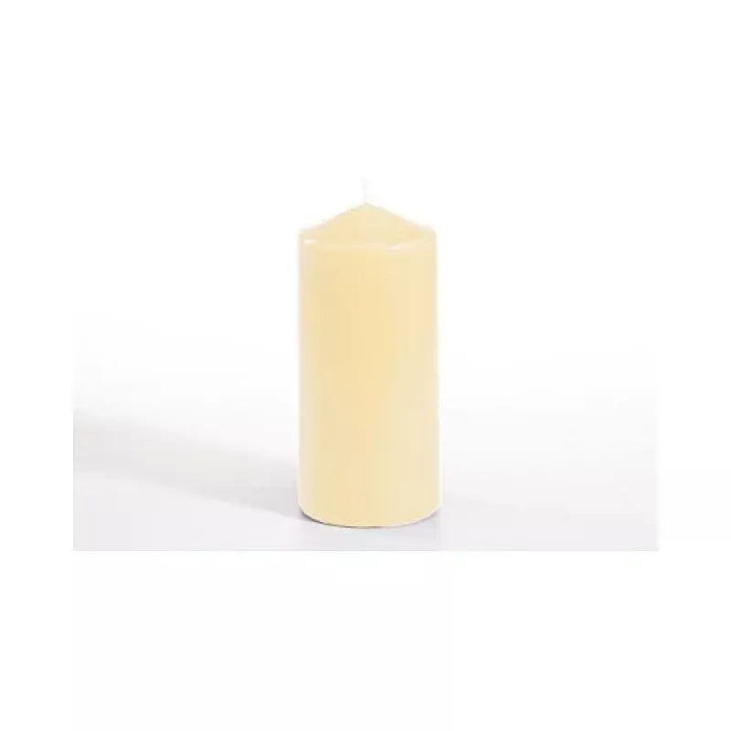 PAPSTAR stulpinė žvakė 13 cm kreminės spalvos
