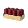 PAPSTAR stulpelinė žvakė 10 cm bordo