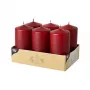 PAPSTAR stulpinė žvakė 11,5 cm bordo