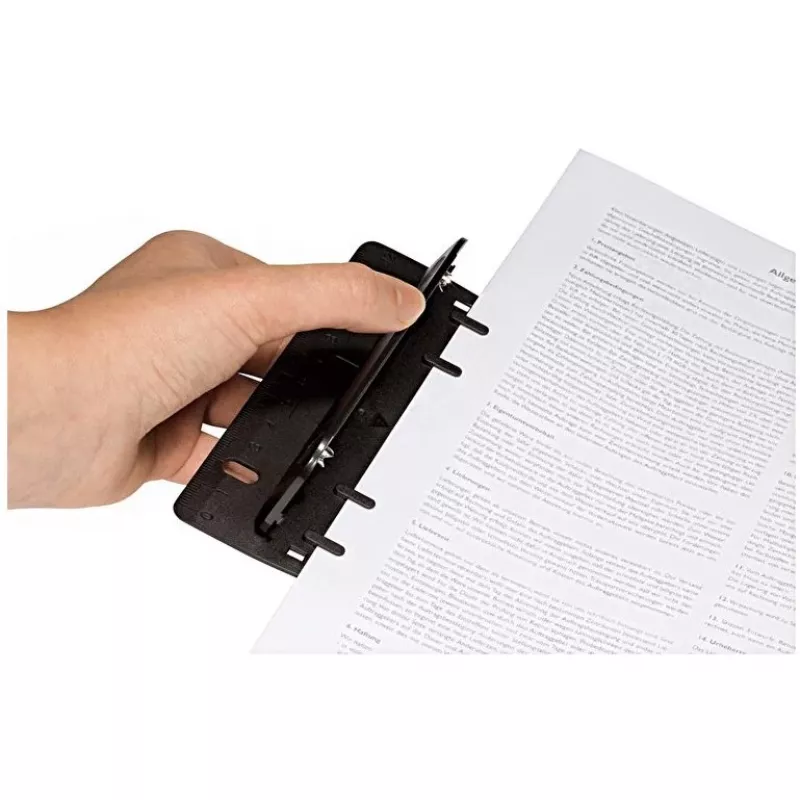 WEDO kišeninis skylių perforatorius juodas 2 skylių 8 lapams