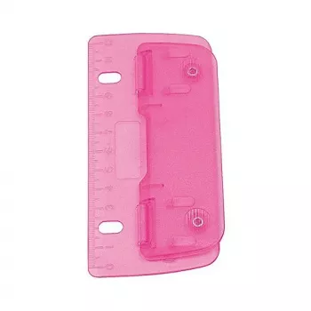 WEDO 67809 rausvas 2 skylių perforatorius, 20 lapų, metalas ir plastikas