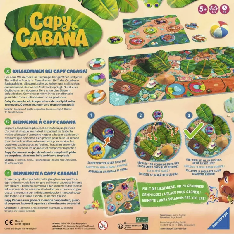 Ravensburger dėlionė Capy Cabana
