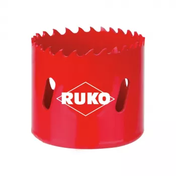 RUKO 106022 HSS bimetalinė gręžimo karūna, 22 mm, pjovimo gylis 38 mm