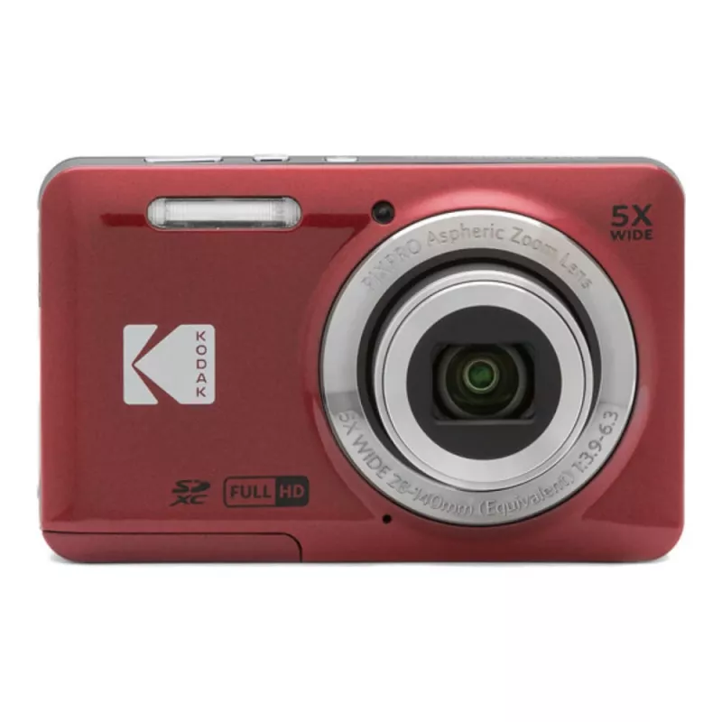 Kodak PIXPRO FZ55 raudonas kompaktiškas fotoaparatas FZ55RD