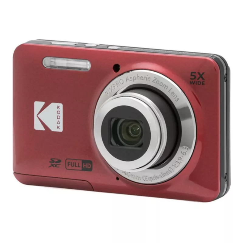 Kodak PIXPRO FZ55 raudonas kompaktiškas fotoaparatas FZ55RD