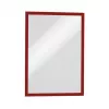 DURABLE DURAFRAME MAGNETIC A3 raudonas 5 vienetų rinkinys magnetinis dokumentų rėmelis