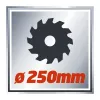 Einhell TC-MS 2513 L stalinė slenkamoji kampinė pjūklo mašina, 1600 W, 250 mm diskas, lazerinis kreiptuvas, raudona