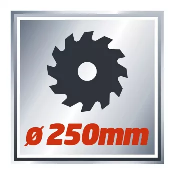 Einhell TC-MS 2513 L stalinė slenkamoji kampinė pjūklo mašina, 1600 W, 250 mm diskas, lazerinis kreiptuvas, raudona