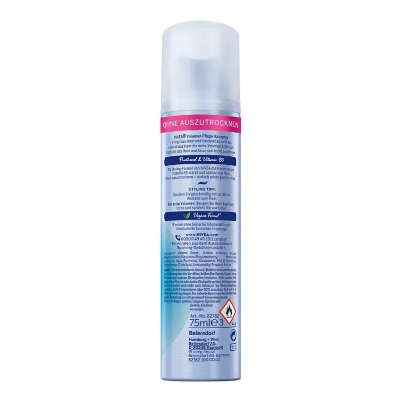 NIVEA VOLUME & HOLD Stilingo purškalas 75 ml