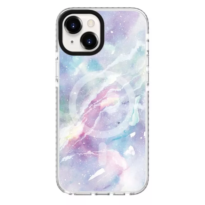 Evelatus Apple iPhone 15 Plus dėklas su MagSafe - Custom Marble Purple