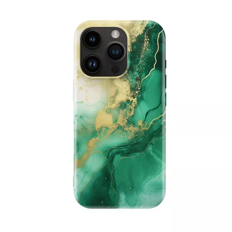 Evelatus Apple iPhone 16 Pro plonas dėklas su MagSafe ir individualiu spausdintu dizainu, žalias