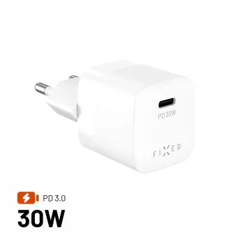 Fixed Mini USB-C GaN įkroviklis 30W - juodas