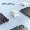 Fiksuotas mini GaN maitinimo adapteris su USB-C išėjimu ir PD palaikymu, 65W