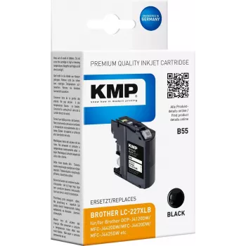 KMP B55 juodas suderinamas rašalo kasetridas Brother DCP-J4120DW, MFC-J4420DW, MFC-J4620DW, MFC-J4625DW, MFC-J5720DW spausdintuvams 1531.4001