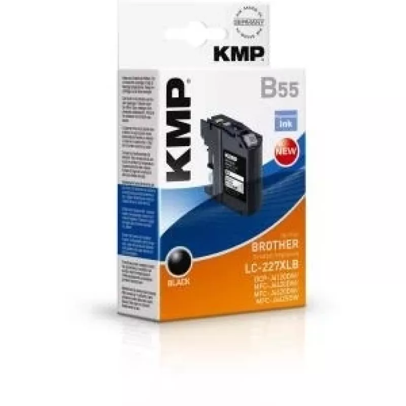 KMP B55 juodas suderinamas rašalo kasetridas Brother DCP-J4120DW, MFC-J4420DW, MFC-J4620DW, MFC-J4625DW, MFC-J5720DW spausdintuvams 1531.4001