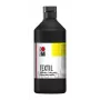 Marabu Textil audinių dažai, juodi, 500 ml, vandeniniai, šviesiems tekstilės gaminiams, atsparūs skalbimui iki 40°C 17160075073