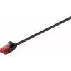 Goobay CAT 6 Slim Patch Cable, U/UTP, juodas, 0,5 m 93713