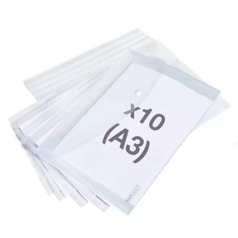 Rapesco ECO GRS A3 dokumentų aplankai permatomi (10 vnt.) 1817