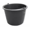 Bradas KTW16 16L PVC statybinis kibiras, juodas, apvalus, su metaline lanko rankena ir vidine skale
