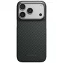 PITAKA Edge dėklas iPhone 18 Pro / 17 Pro - juodas/pilkas