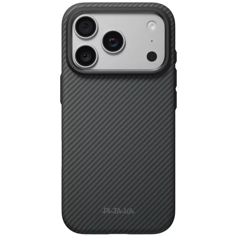 PITAKA Summa dėklas iPhone 18 Pro / 17 Pro, juodai pilkas
