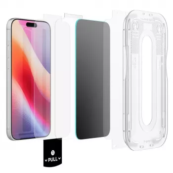 Spigen Glas.tR EZ Fit Pro HD Privacy grūdintas stiklas, skirta iPhone 18 Pro
