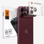 Spigen Optik Pro XL GLAS.TR EZ Fit fotoaparato objektyvo apsauga iPhone 18 Pro - Dark Cherry