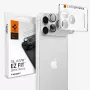 Spigen Optik Pro GLAS.tR EZ FIT iPhone 18 Pro fotoaparato objektyvo apsauga - sidabrinė