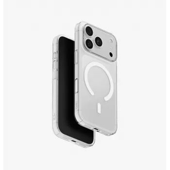 UNIQ Hybrid Airsuit permatomas dėklas su Magclick įkrovimu, skirtas iPhone 18 Pro / 17 Pro