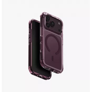 UNIQ Combat Magclick įkrovimo dėklas iPhone 18 Pro / 17 Pro - bordo spalvos