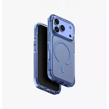 UNIQ Combat Magclick įkrovimo dėklas iPhone 18 Pro / 17 Pro - mėlynas