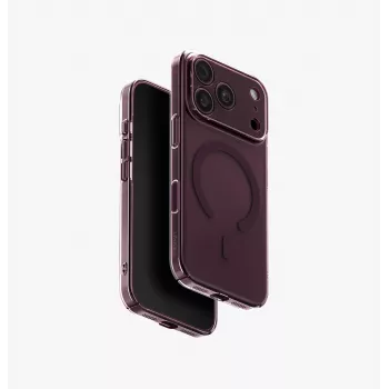 UNIQ Airsuit MagClick įkrovimo dėklas iPhone 18 Pro / 17 Pro - Burgundy