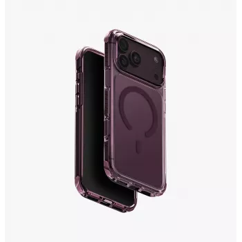 UNIQ Combat MagClick įkrovimo dėklas iPhone 18 Pro Max / 17 Pro Max - Burgundy