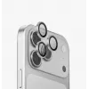 UNIQ Optix Aluguard (DX2) fotoaparato objektyvo apsauga iPhone 18 Pro / 18 Pro Max - sidabrinė su montavimo įrankiu