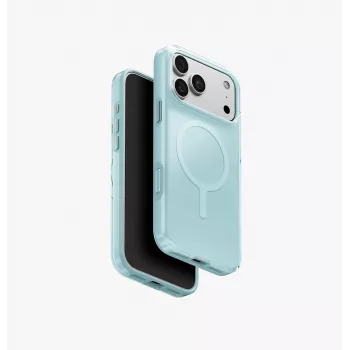 UNIQ Clario MagClick įkrovimo Eco dėklas iPhone 18 Pro Max / 17 Pro Max - mėtų spalvos