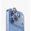 UNIQ Optix Aluguard (DX2) fotoaparato objektyvo apsauga, skirta iPhone 18 Pro / iPhone 18 Pro Max – mėlyna su aplikatoriumi