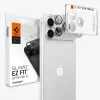 Spigen Optik Pro GLAS.tR EZ FIT apsauginis fotoaparato lęšių stiklas iPhone 18 Pro Max - sidabrinis