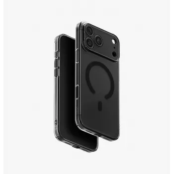 UNIQ Airsuit MagClick įkrovimo dėklas iPhone 18 Pro Max / 17 Pro Max - juodas