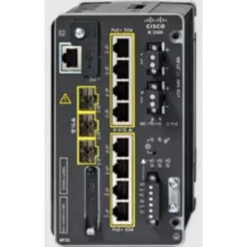 Cisco IE-3500-8P3S-E pramoninis komutatorius, 8 Gigabit PoE+ ir 3 SFP, Network Essentials