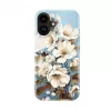 Evelatus Apple iPhone 16 plonas dėklas su MagSafe - individualus spausdinys Flower Blue