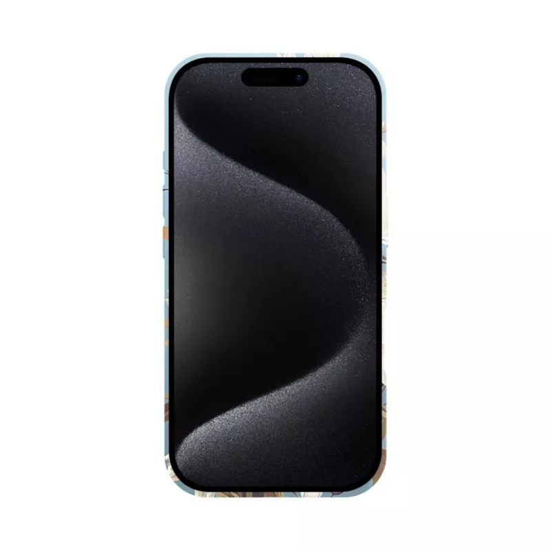 Evelatus Apple iPhone 16 plonas dėklas su MagSafe - individualus spausdinys Flower Blue