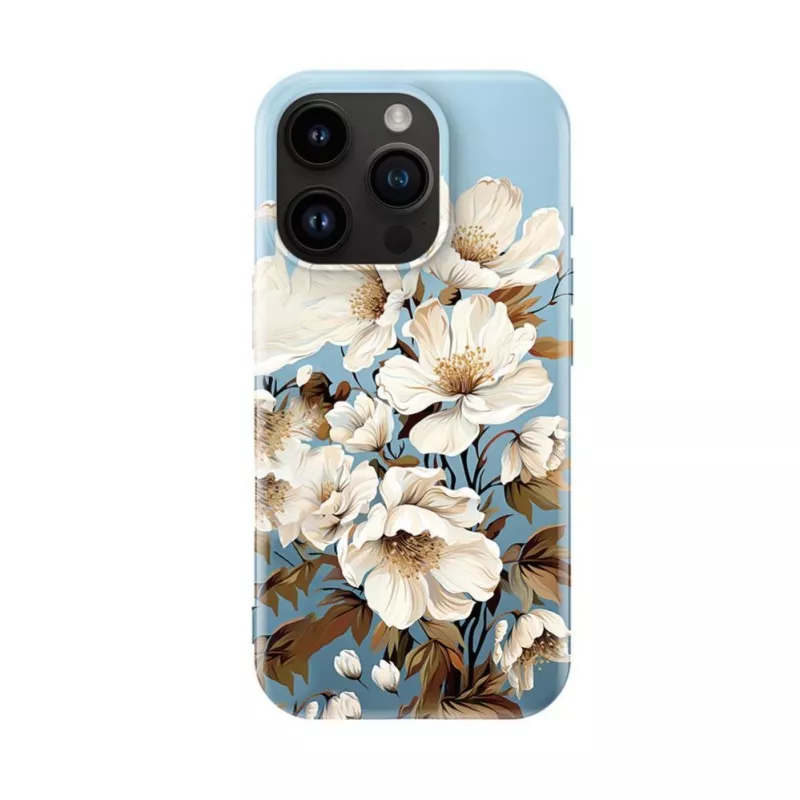 Evelatus iPhone 16 Pro Max plonas dėklas su MagSafe - Flower Blue