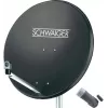 SCHWAIGER SAT sistema 80 cm 1 vartotojui Single-LNB antracito spalvos